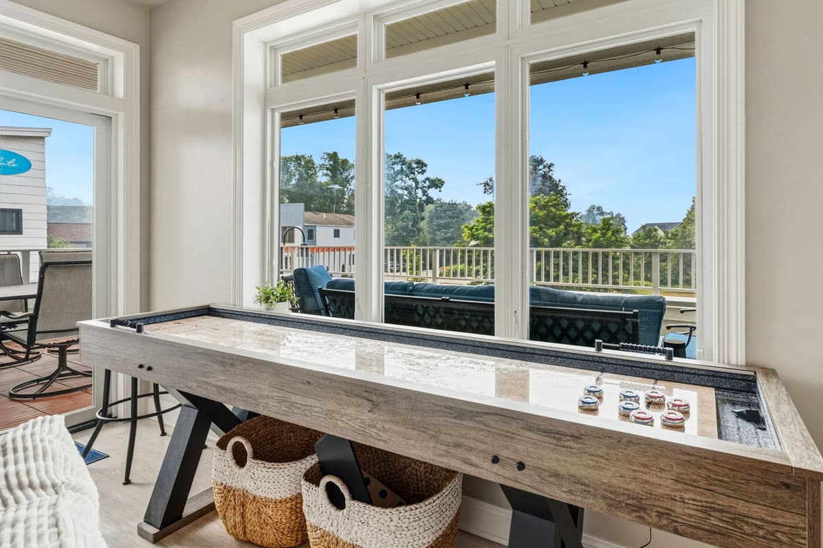 Challenge your family and friends to a friendly game of shuffleboard during your stay.