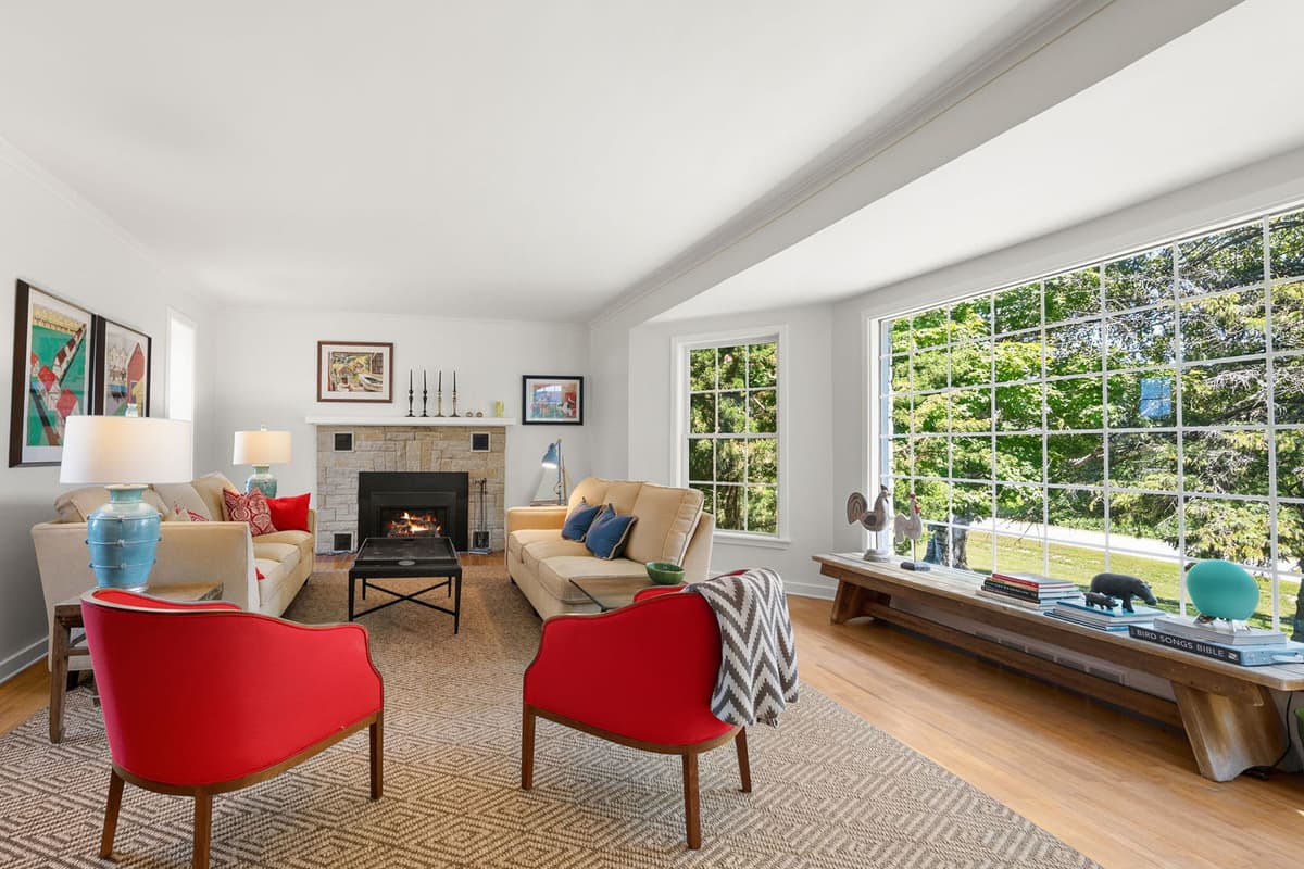 Warm farmhouse touches create a cozy, welcoming atmosphere from the moment you walk in.