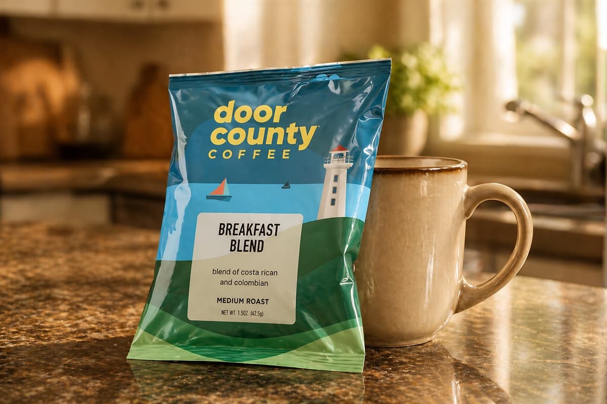 Enjoy complimentary Door County Coffee during your stay—savor the rich, local flavor to kickstart your day or unwind in the evening.