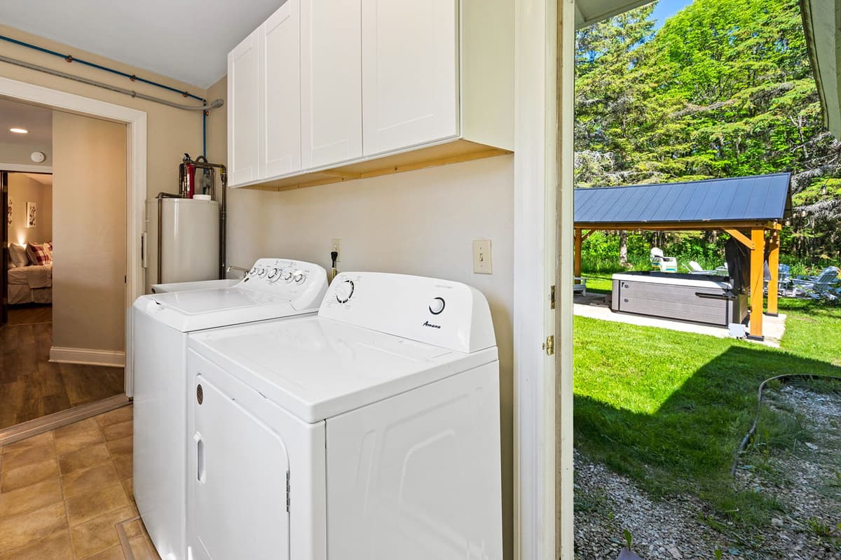 Enjoy the convenience of an in-home washer and dryer during your stay.