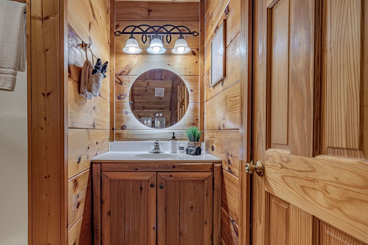 Refresh and unwind in a spacious bathroom designed with comfort in mind.