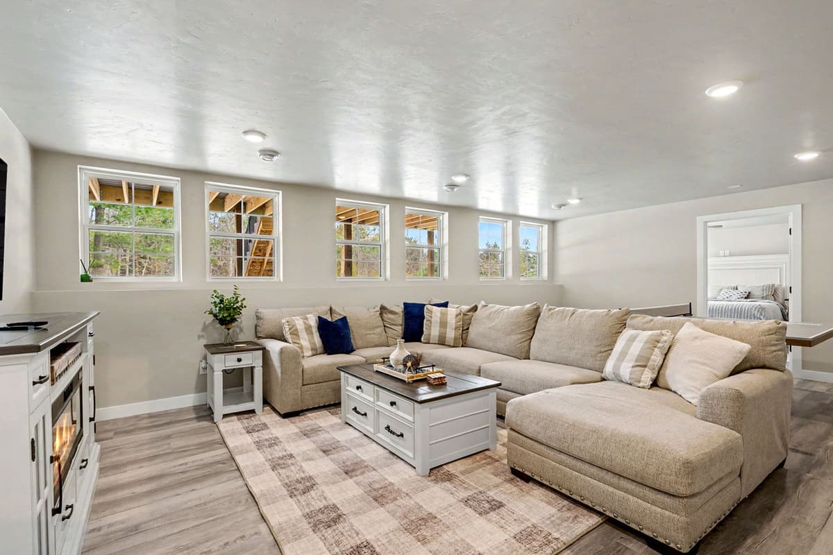 Sink into the comfortable sofa and relax after a day of exploring.