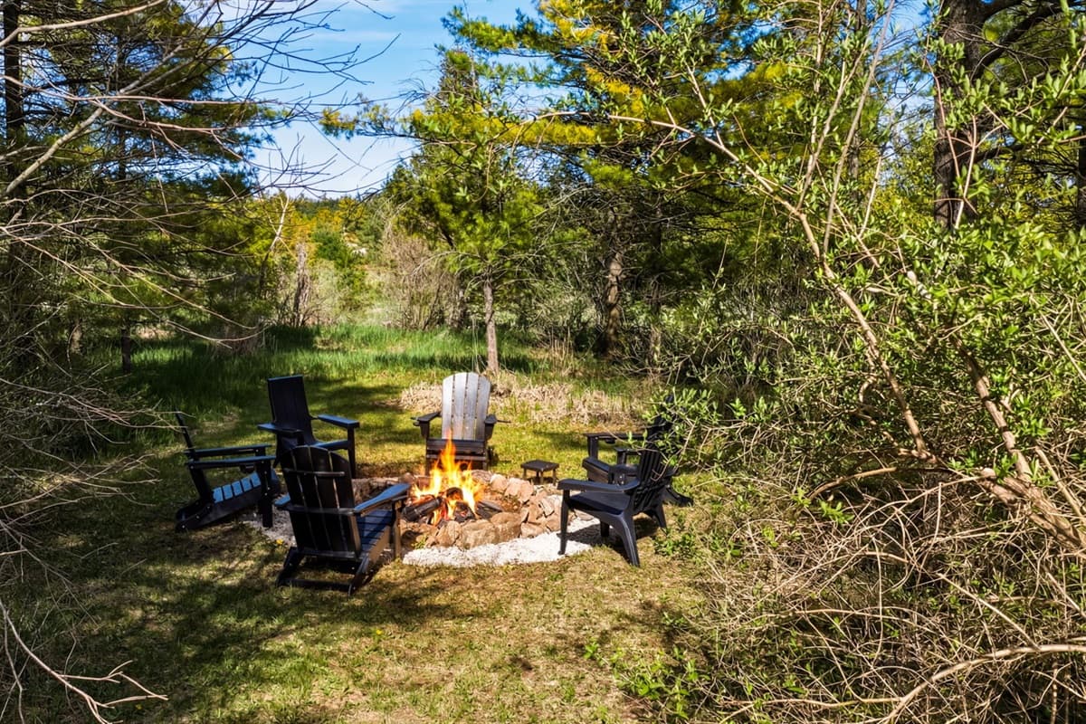 A great place to unwind after a full day of exploring, reconnect with family and friends, and enjoy the simple comfort of an outdoor gathering space surrounded by nature.