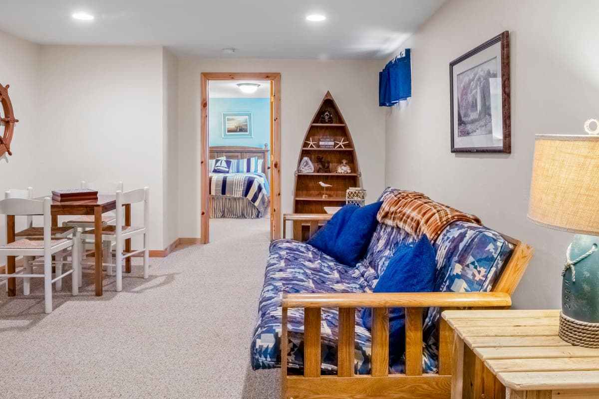 Gather together in the welcoming family room, a comfortable space designed for relaxing and spending time together.