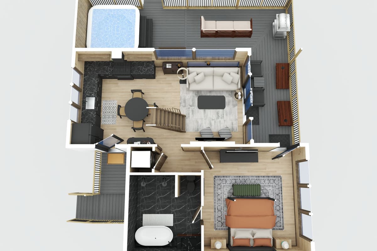 Main Level Floor Plan