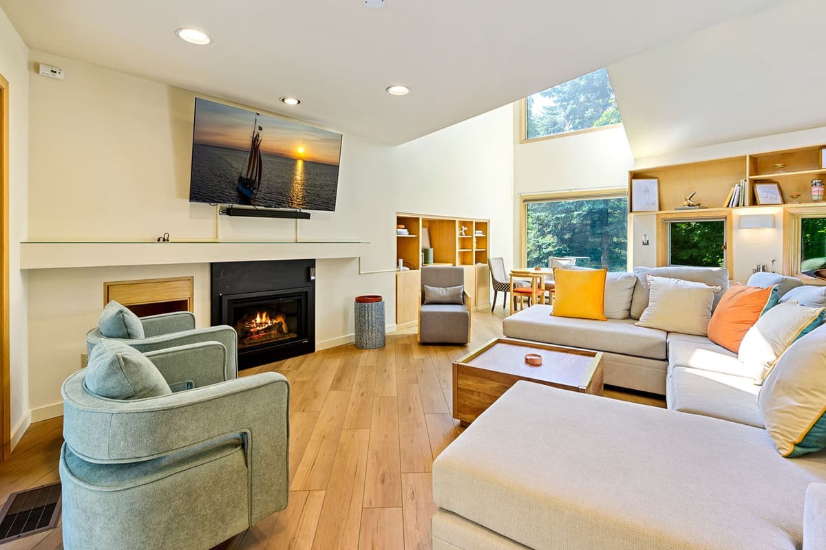 Plenty of seating gives everyone room to settle in and enjoy time together.
