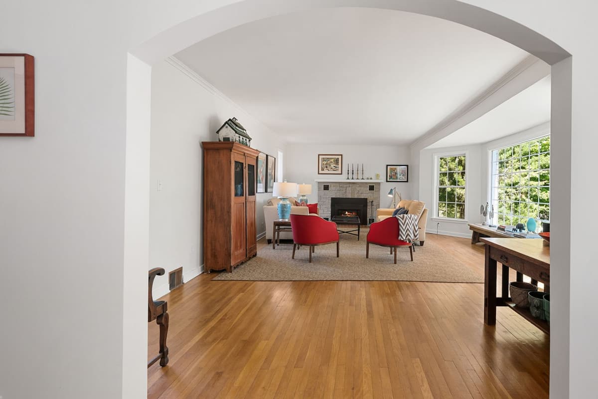 Plenty of comfortable seating makes it easy to settle in with family and friends.