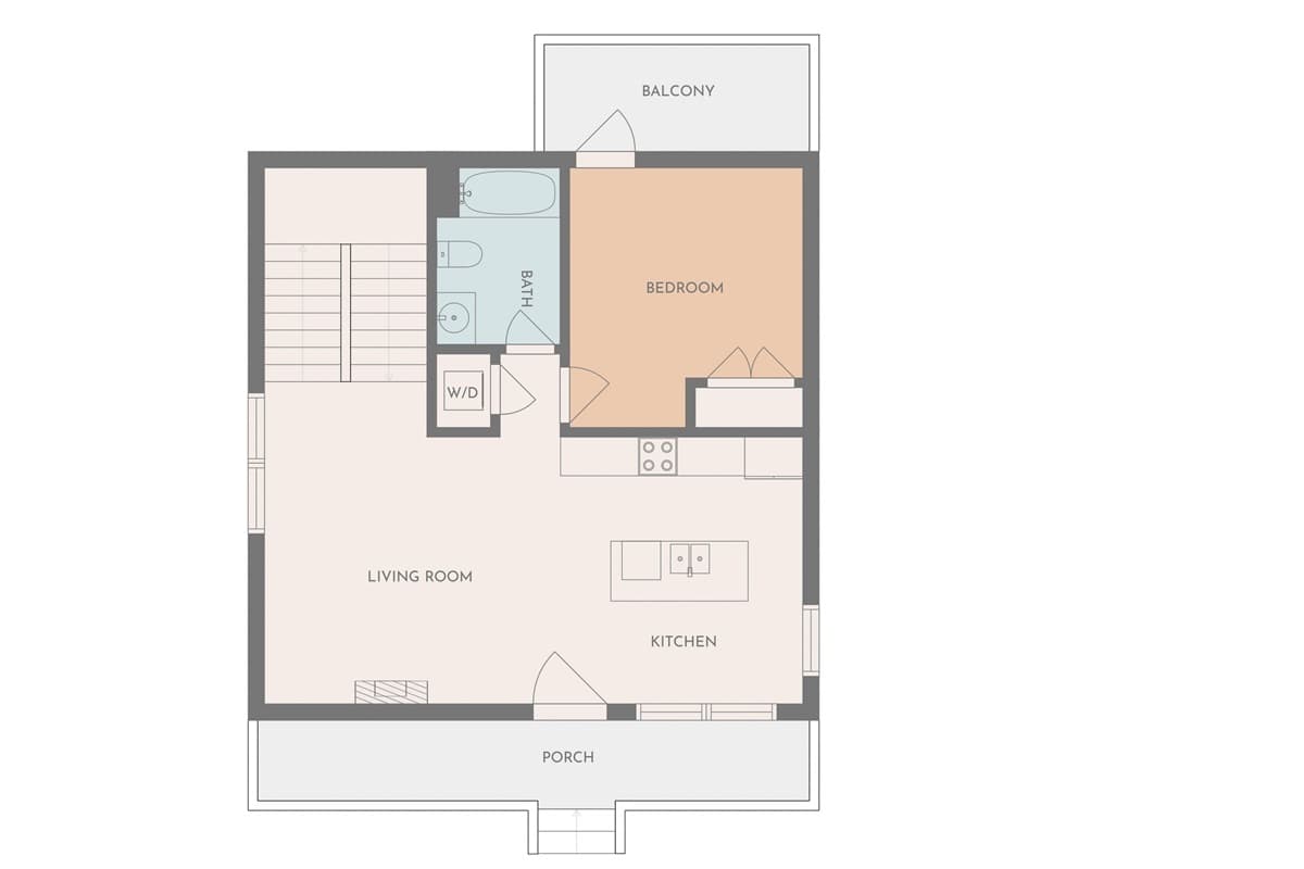 Main level floor plan