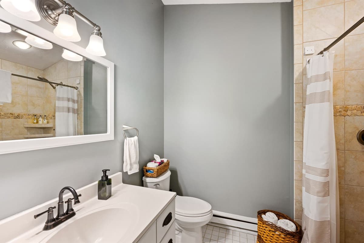 Our bathroom is always impeccably kept.