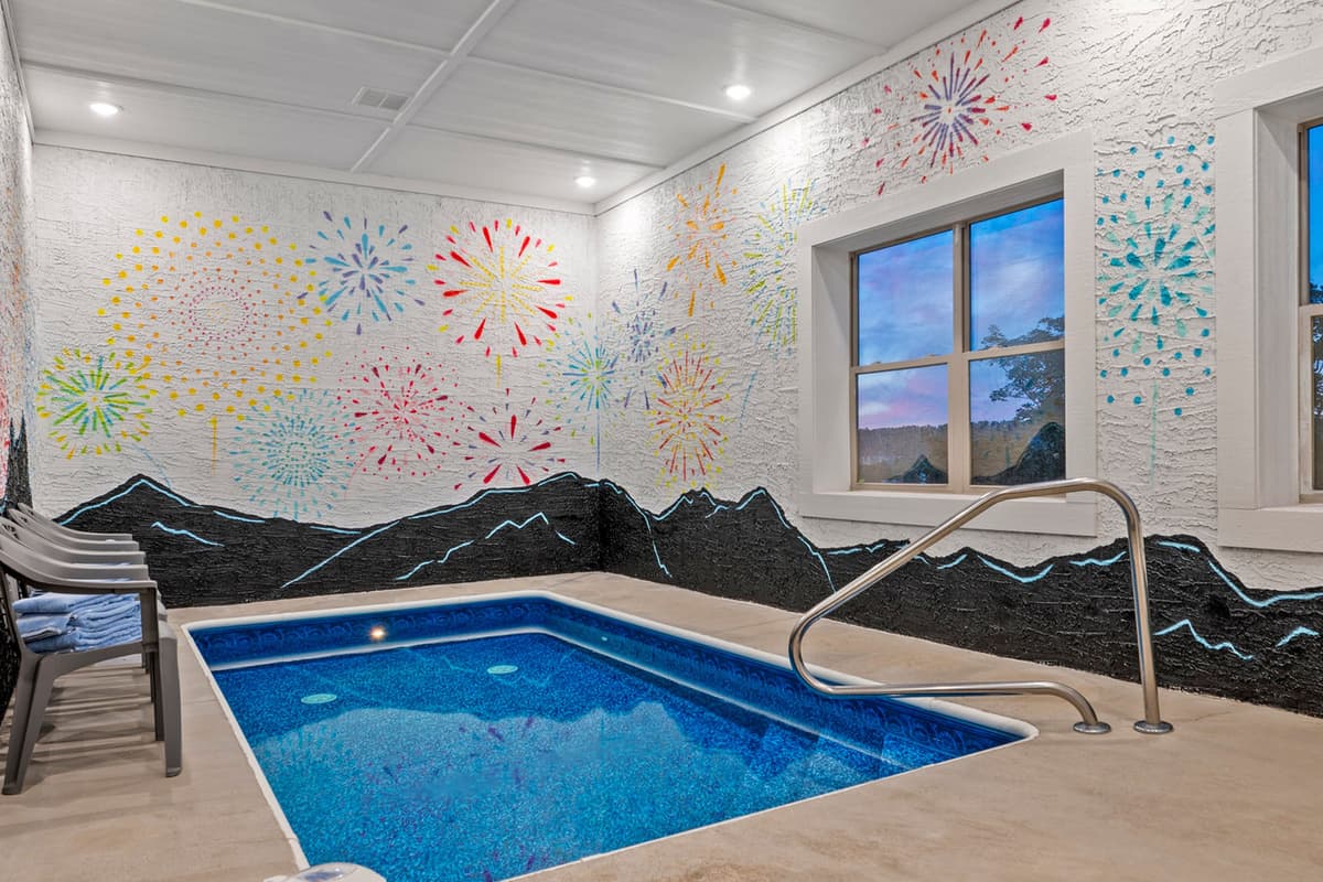 The indoor setting means you can enjoy the pool even when the weather isn’t cooperating.