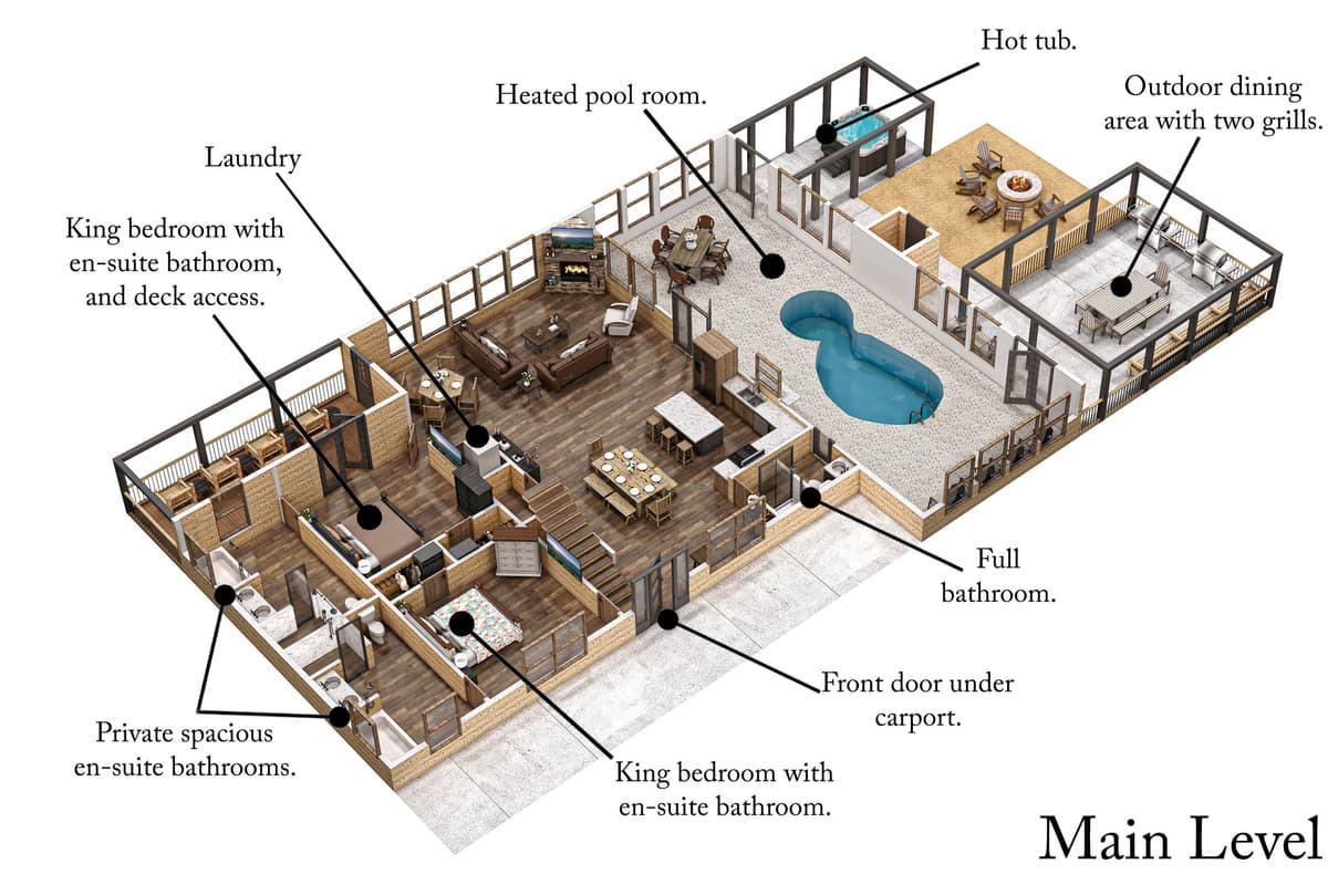 Main Level Floor Plan