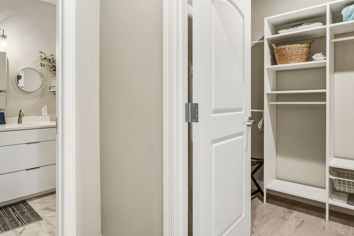 The simple, functional layout makes the bathroom easy to use for everyone.