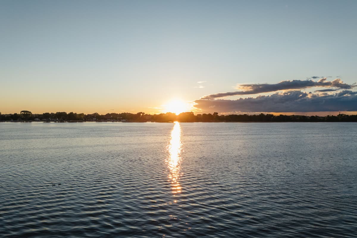 End the day with beautiful sunset views over Lake Butte des Morts.