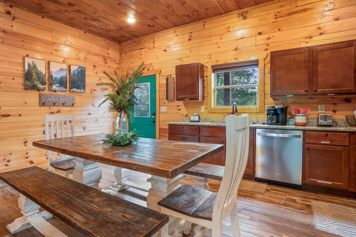 The fully equipped kitchen makes preparing everything from quick breakfasts to family dinners a breeze.