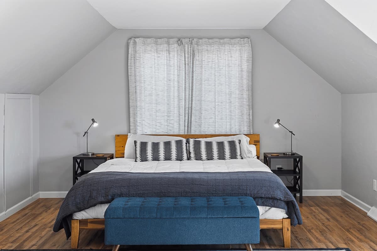 Comfort is key, so we have made sure to include this King size bed for you.