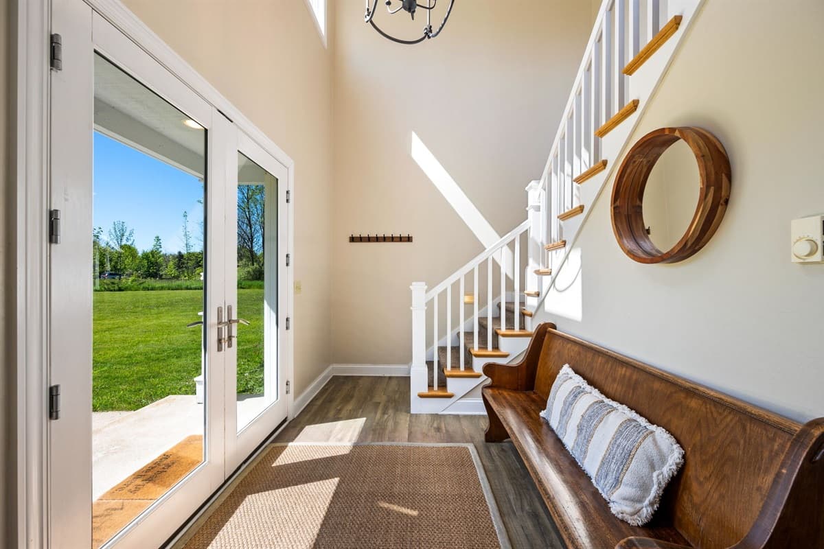 The welcoming sitting area in our foyer creates and inviting and warm atmosphere.