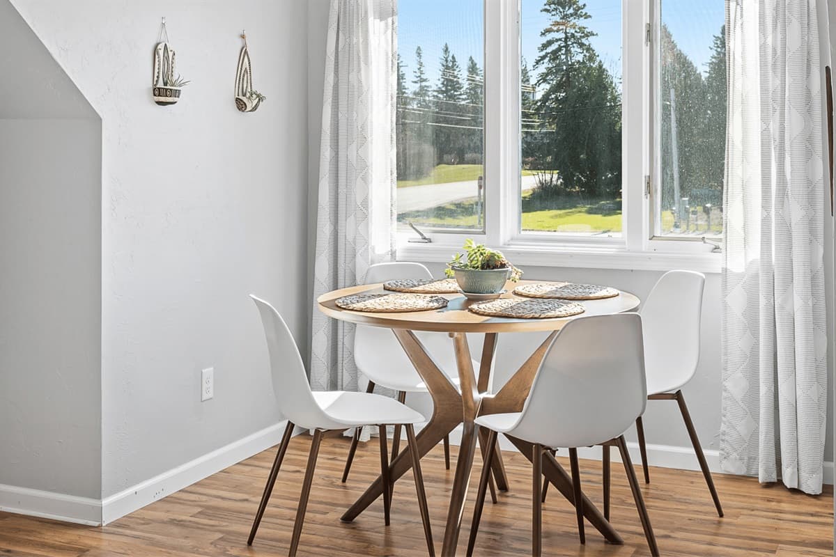 Admire the view from the windows while you enjoy your meal.