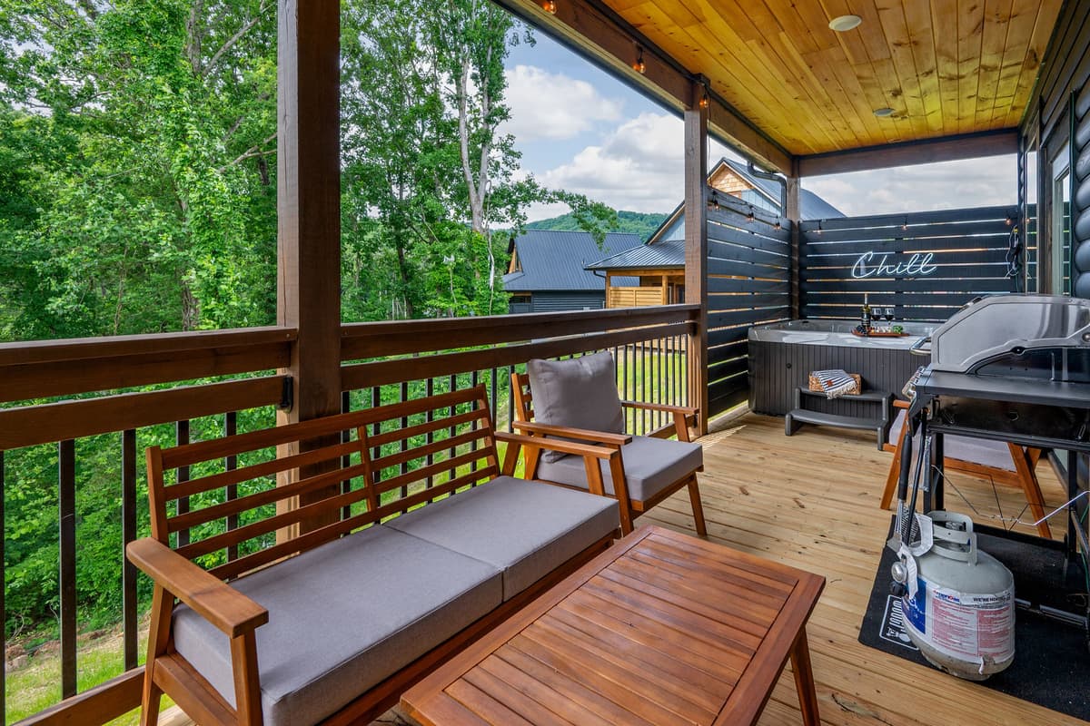 Step outside and enjoy a little more of the Smoky Mountain experience right from the main-level porch.