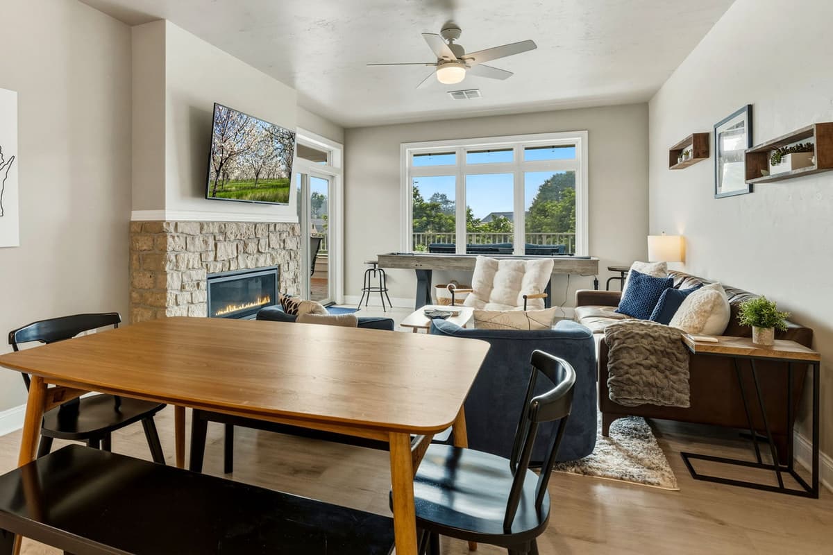 Inside, the comfortable seating provides a cozy spot to gather, relax, or unwind after a day of exploring.