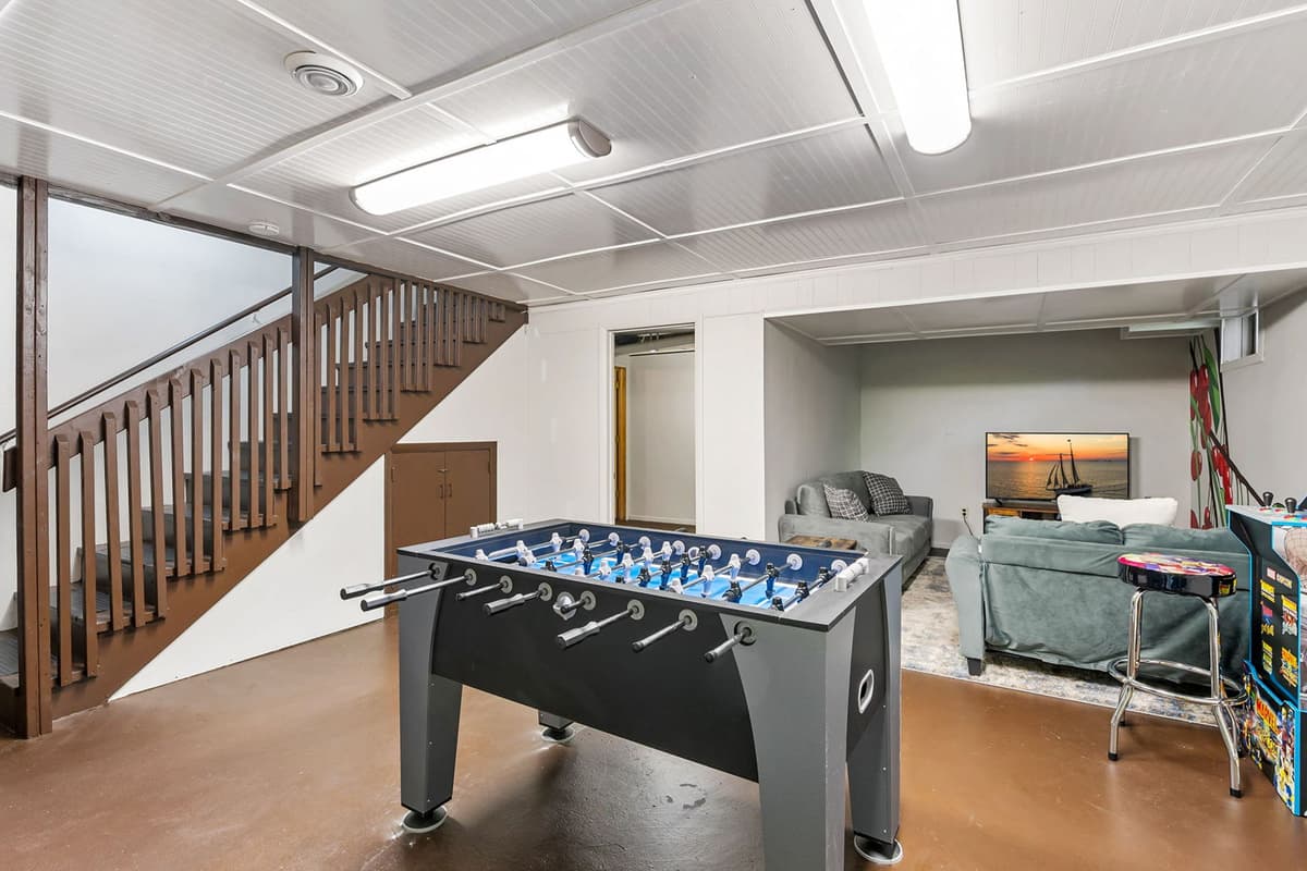 The game room gives kids and adults alike a fun place to hang out.