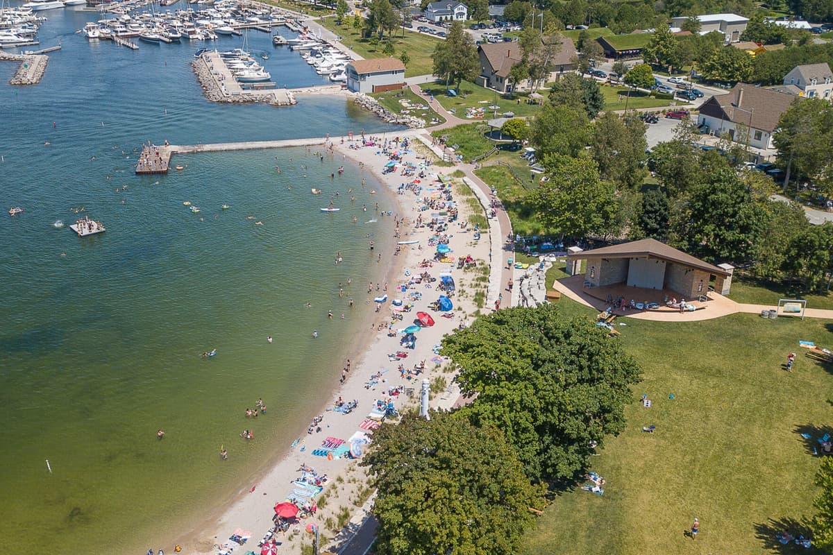 Enjoy the convenience of being just a few minutes from Sister Bay Beach.