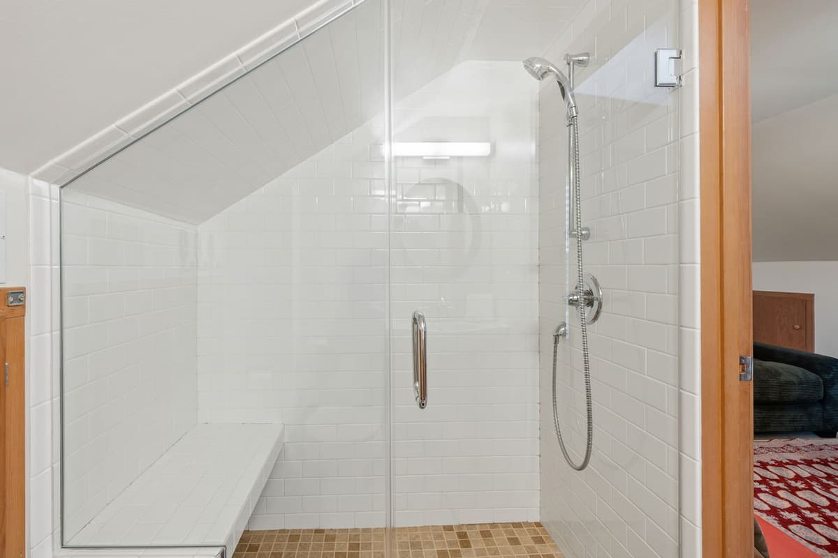 The clean, welcoming space provides everything you need to get ready for the day or wind down in the evening.