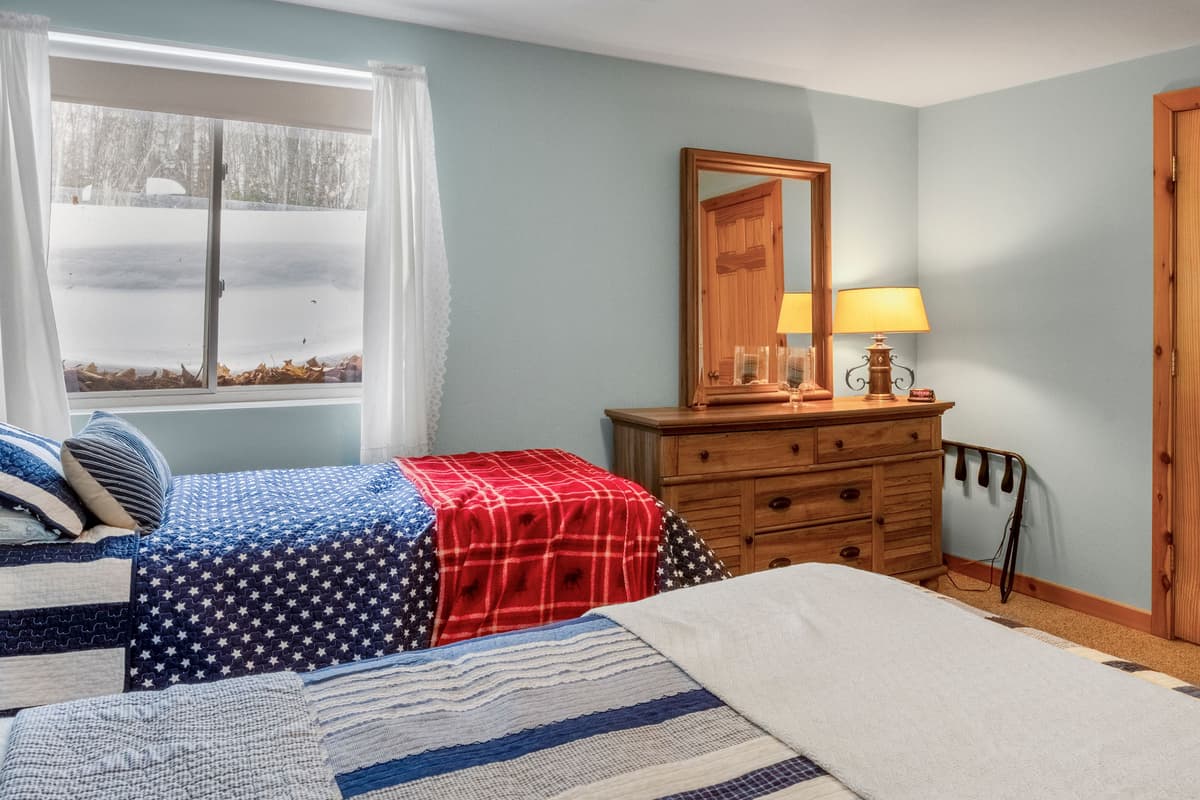 Its convenient location makes it easy to stay close to the shared living spaces while still enjoying a peaceful retreat.