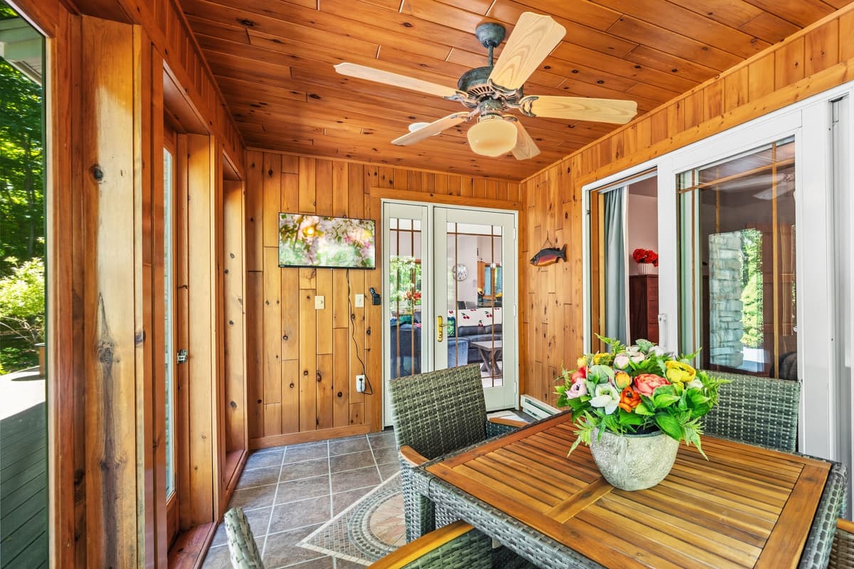 The natural light and cozy setting make it a lovely spot to start the morning or unwind throughout the day.
