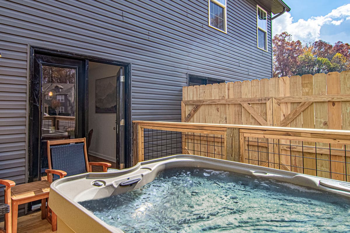 Enjoy a relaxing soak from the comfort of your own outdoor space.