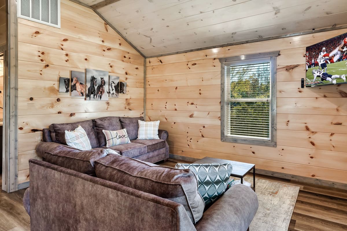 Head upstairs to a space made for relaxing, playing, and spending time together.