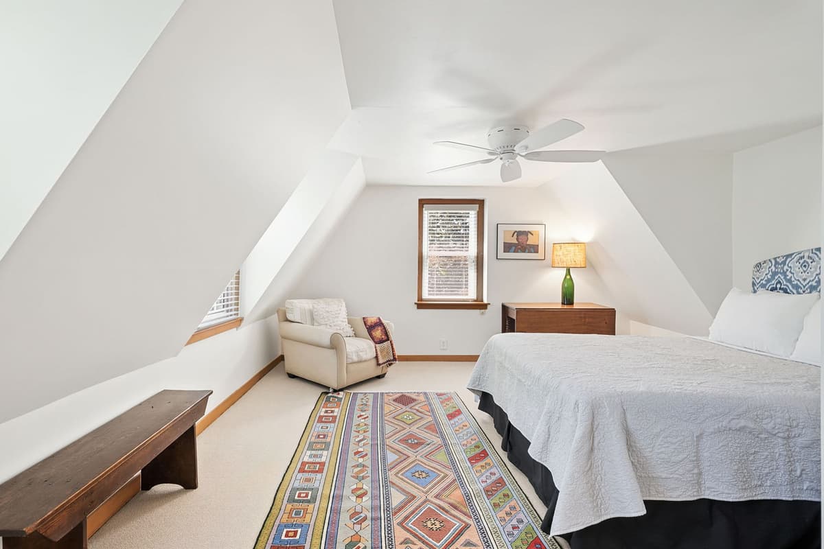 The spacious room offers plenty of room to unwind after a day of exploring.