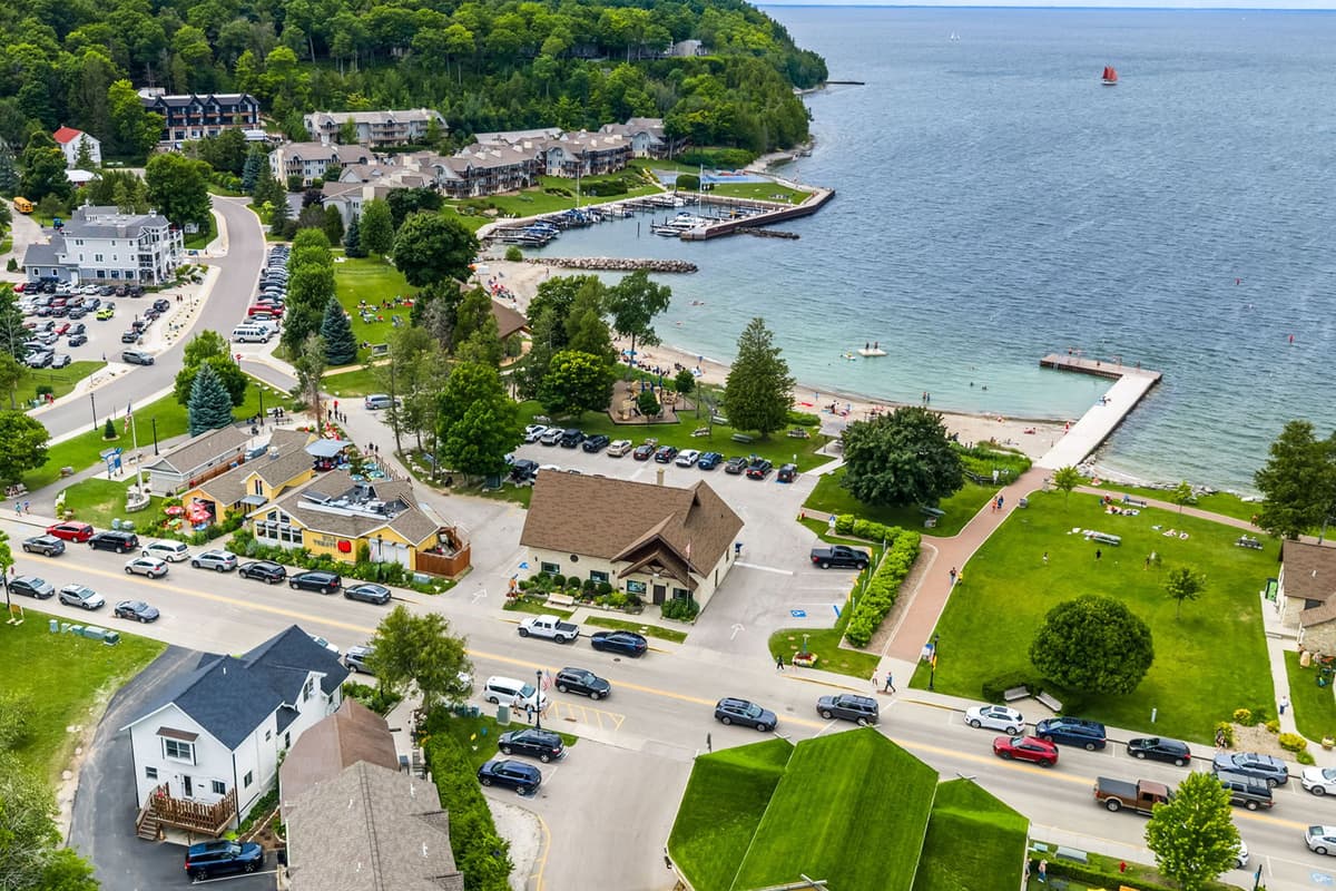 This home offers a convenient location near the heart of downtown Sister Bay.