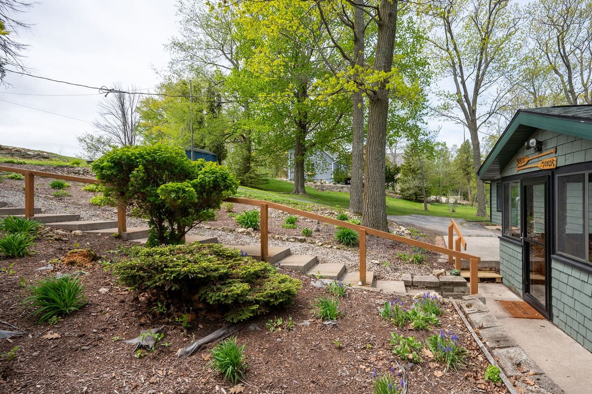 The natural setting provides a beautiful backdrop throughout your stay.