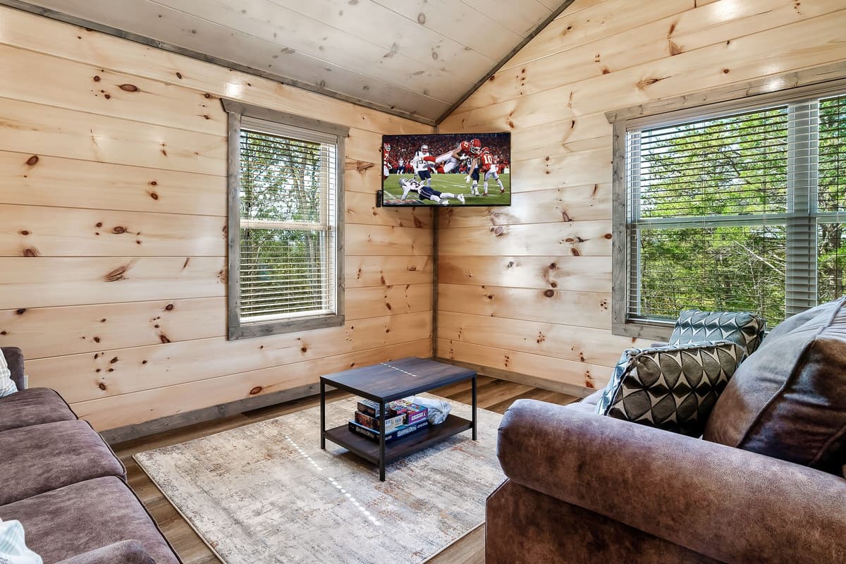 Settle into the comfortable seating, turn on your favorite show, and let the games begin.