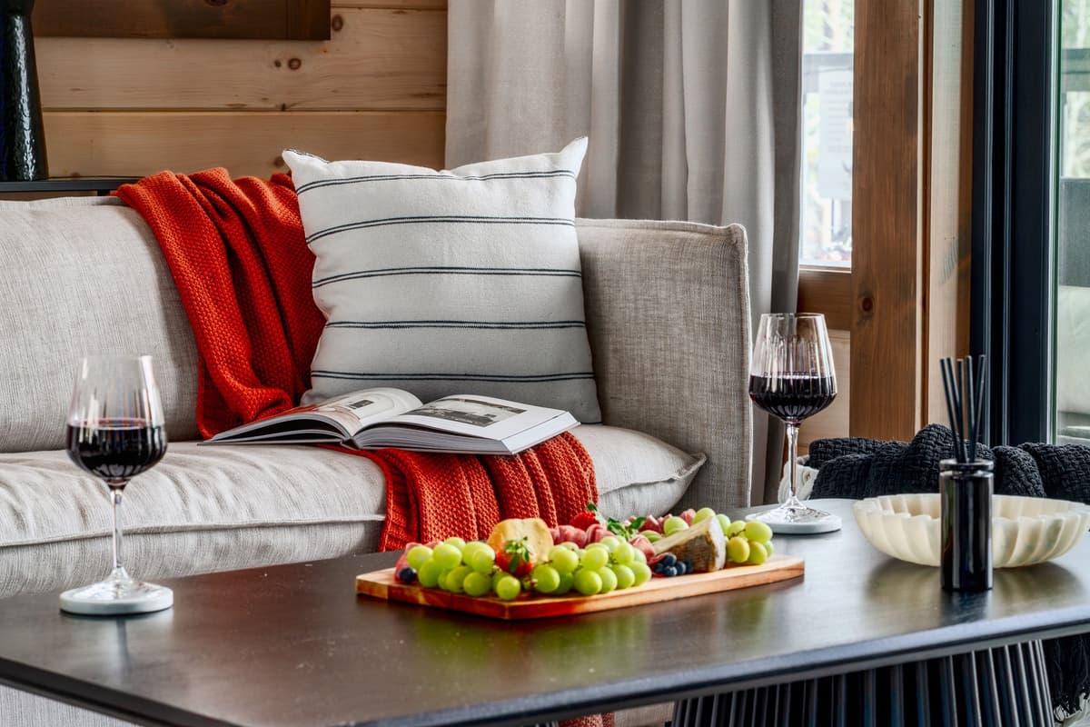 Comfortable furnishings and a warm atmosphere create the perfect place to relax and reconnect with your favorite people.