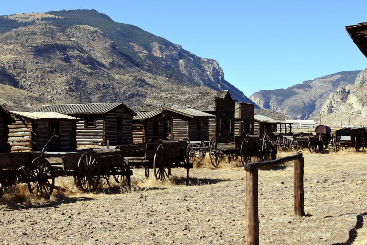 Step back in time and explore historic buildings and artifacts from the Old West at the Old Trail Town.