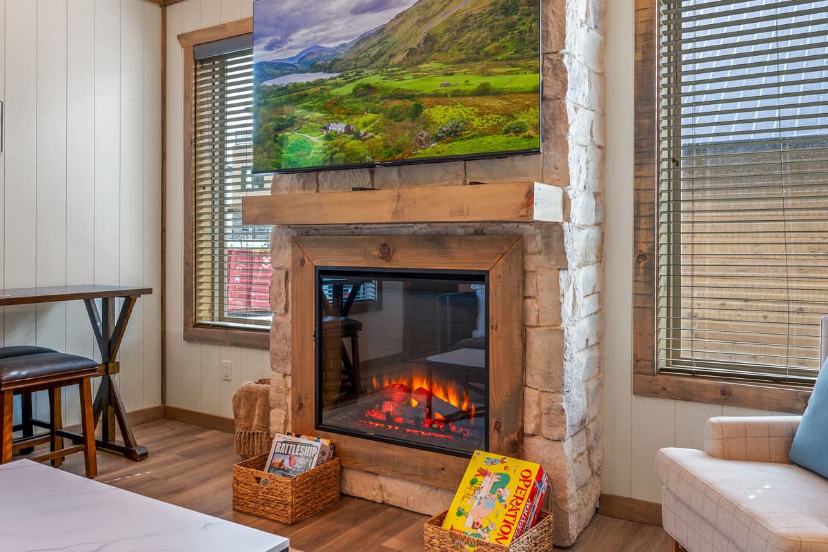 Gather around the fireplace after a day in the Smokies, get comfortable, and enjoy the simple moments—stories, laughter, and time together that you'll remember long after the trip is over.