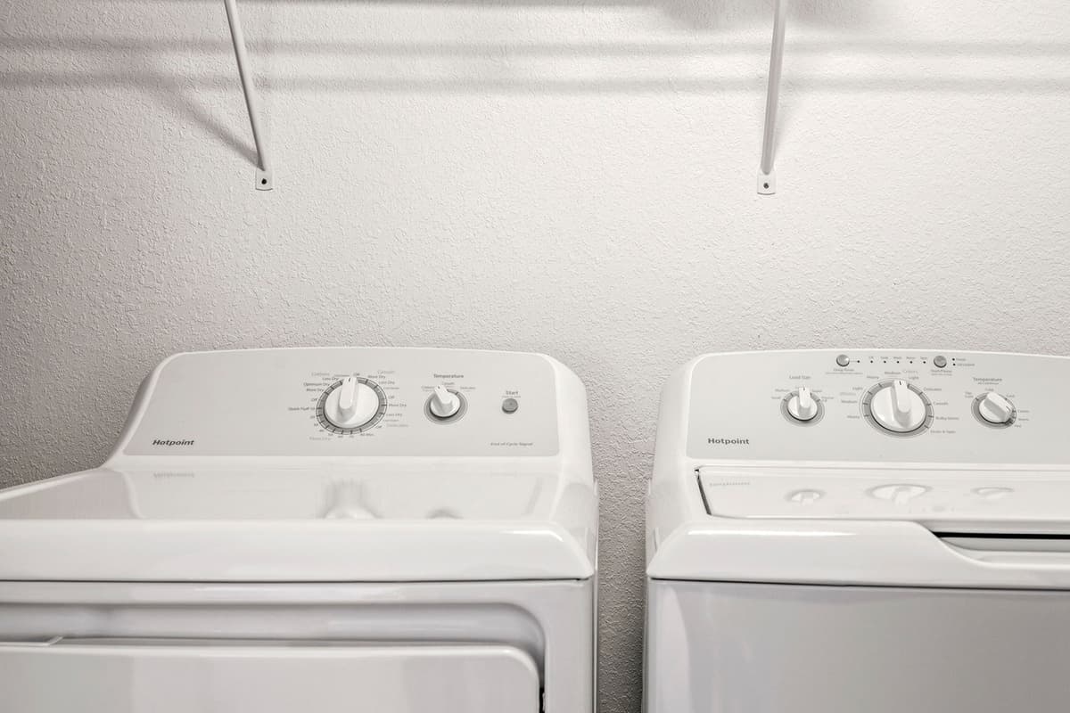 Washer and dryer for convenience.
