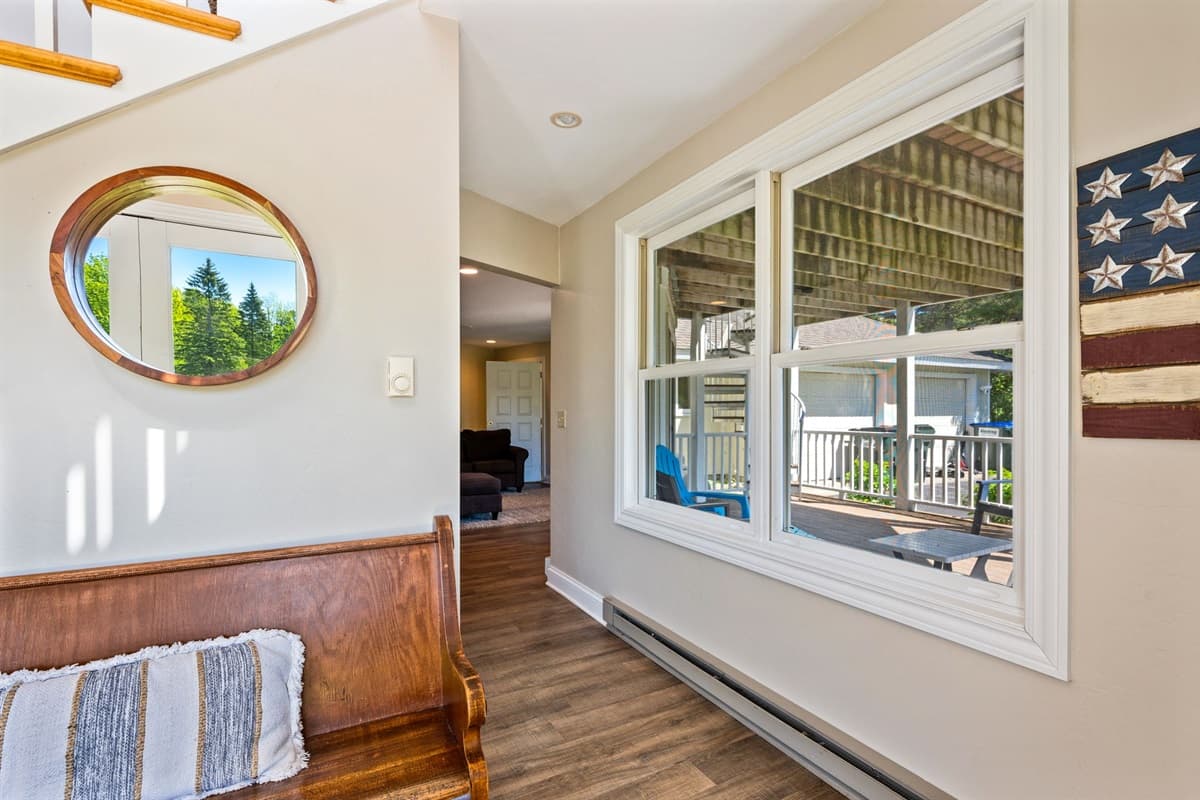 Our foyer that greets you as you enter our vacation home.