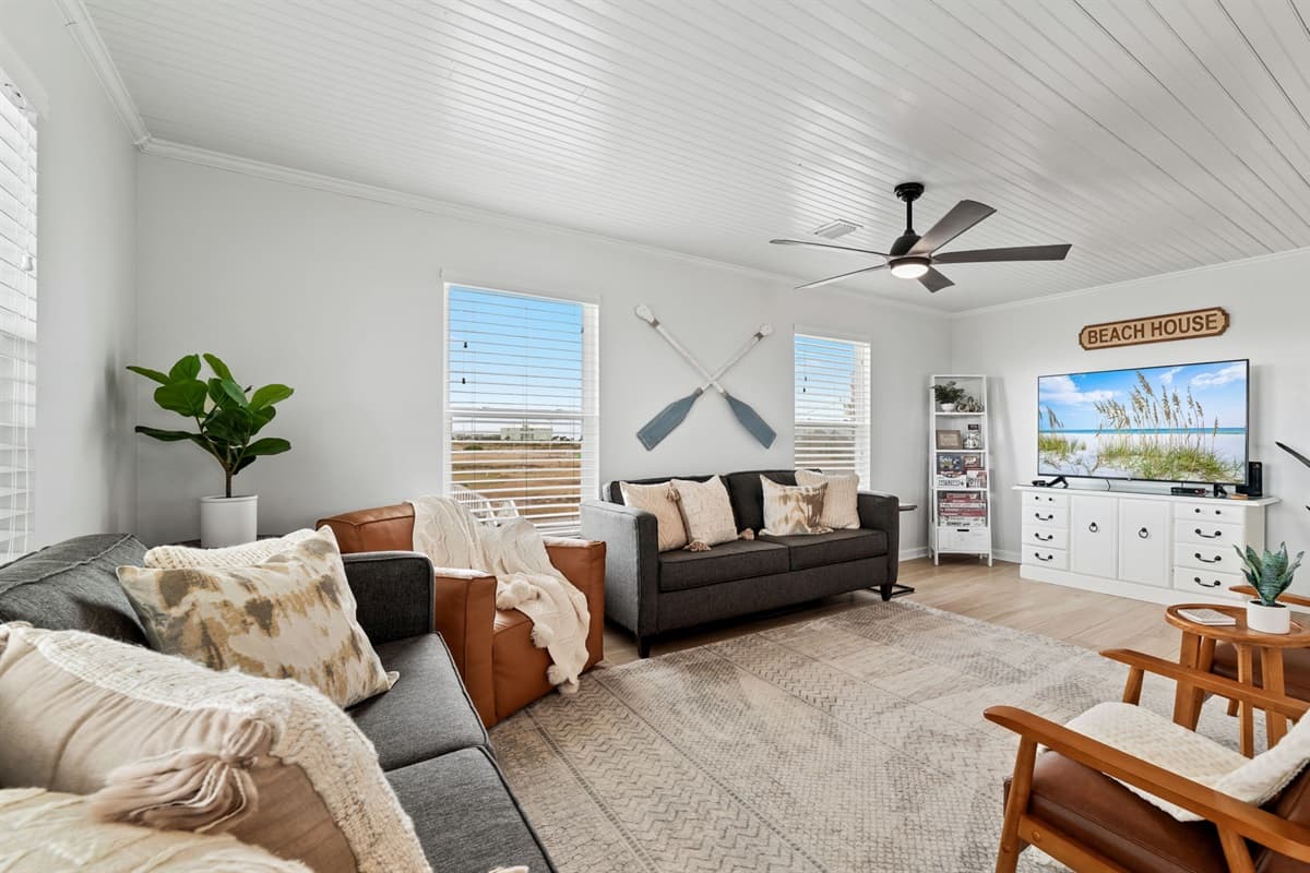 Relax and unwind in the spacious living space, perfect for family time!
