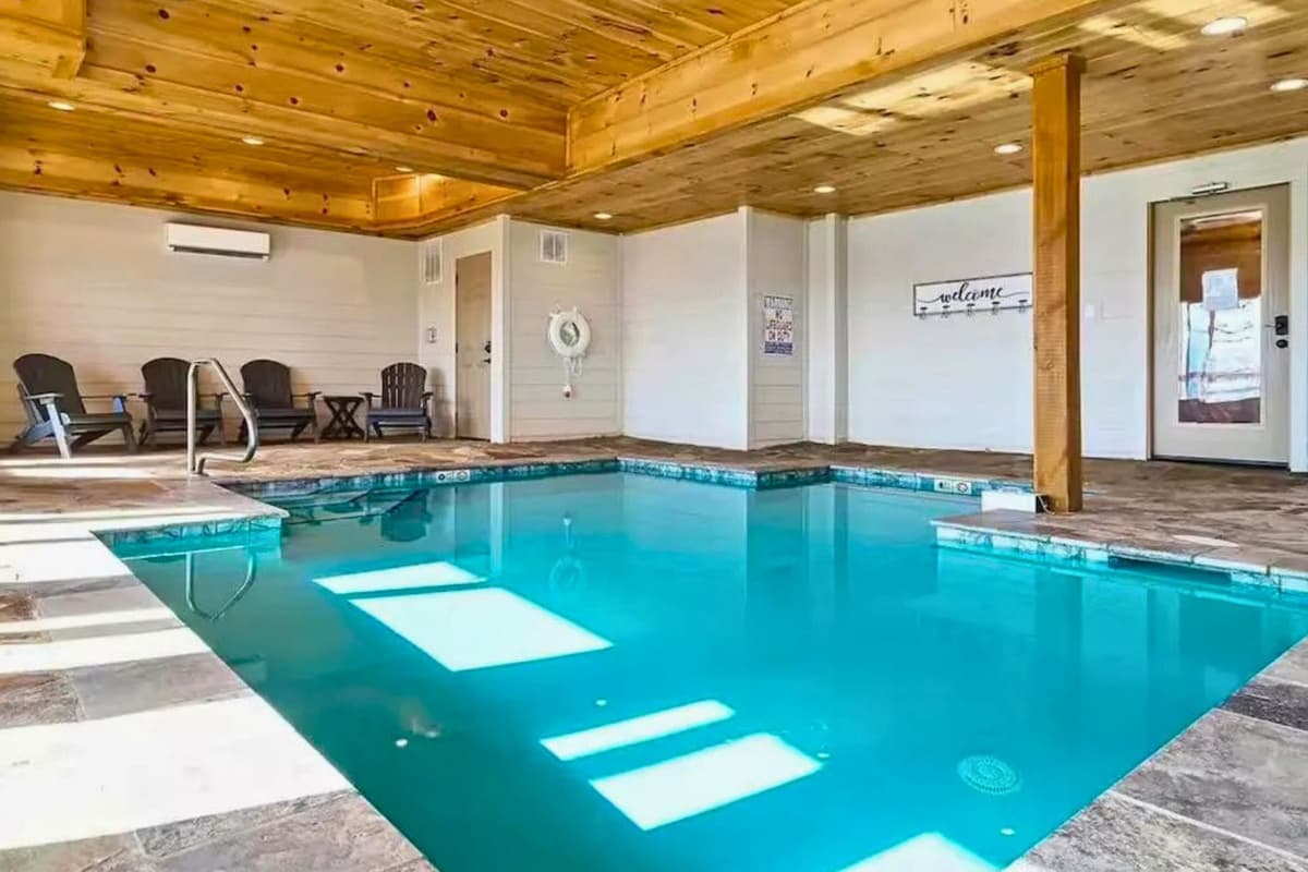 Make a splash any time of year with your own indoor heated pool!
