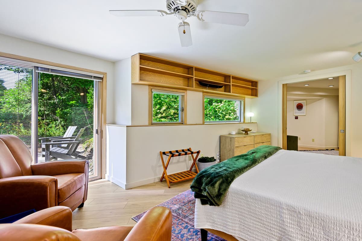 Enjoy a quiet evening in your own comfortable retreat.
