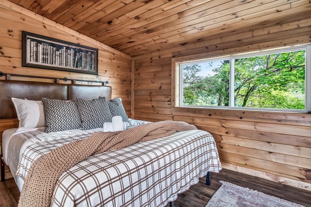 Enjoy the elevated setting and cozy atmosphere that make this space feel like a special retreat.