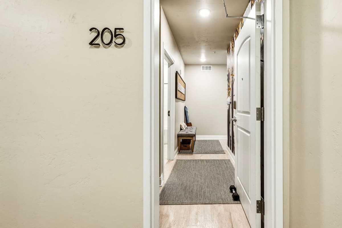 Enjoy a convenient arrival with keyless entry at the front door. Your unique access code will be provided before check-in, allowing you to enter easily without a physical key.
