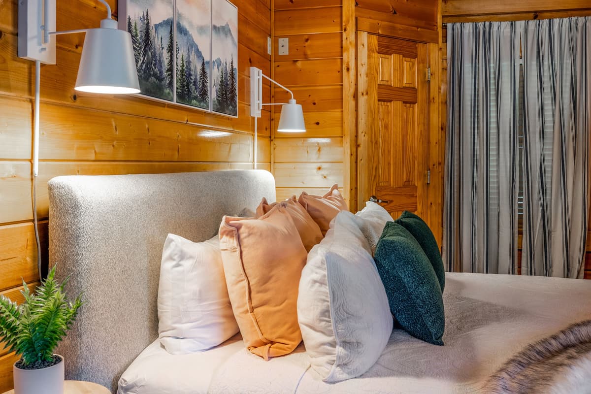 Natural light adds a warm and welcoming touch to the room.