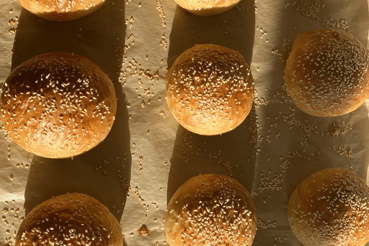 Artisanal sourdough, naturally fermented and freshly baked in our bakery.