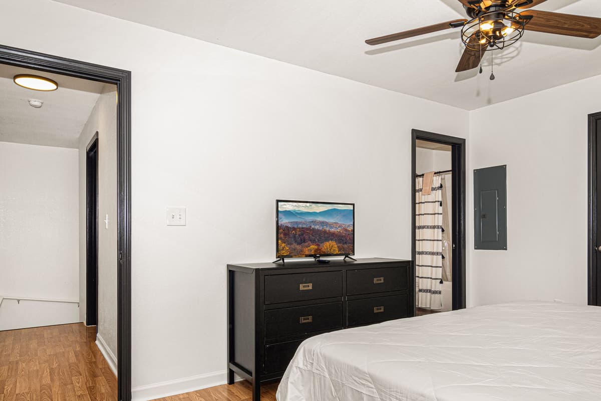 Enjoy a movie night without leaving the comfort of your bedroom.