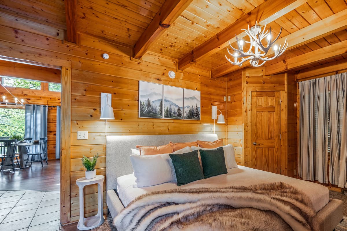 Wake up to comfort and settle into a peaceful retreat in this inviting king bedroom.