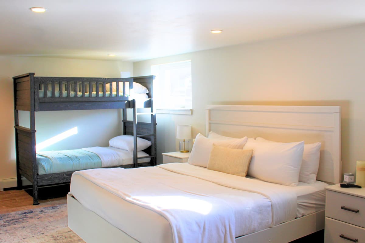 The room offers a welcoming atmosphere where guests can relax, recharge, and enjoy a restful night’s sleep.
