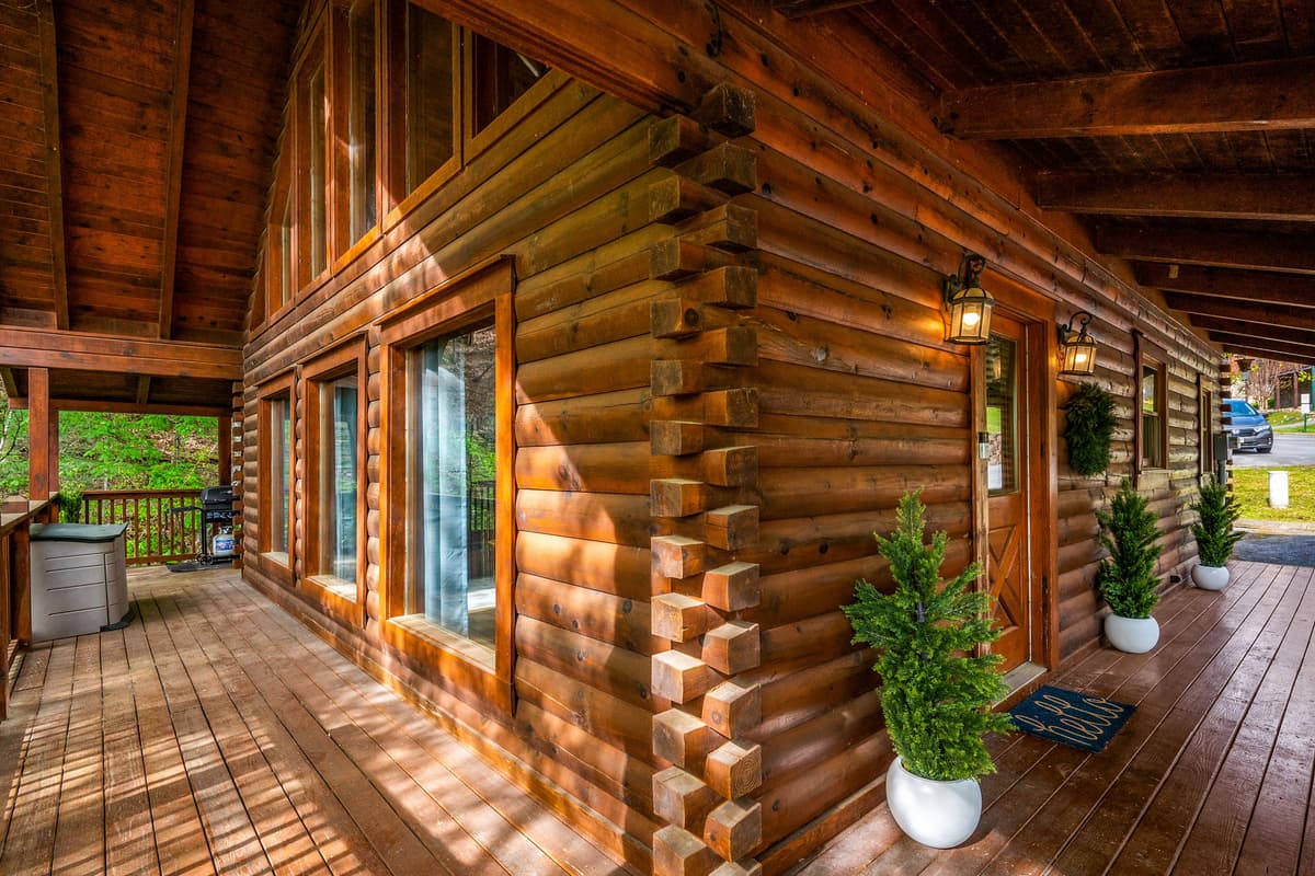 Step outside and enjoy a little fresh-air therapy on the cozy porch.